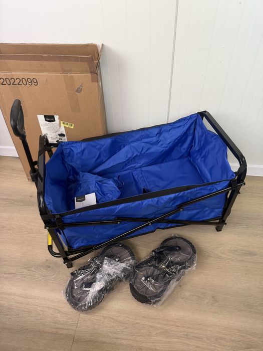 Amazon Basics wózek składany turystyczny, ogrodowy transportowy 115l