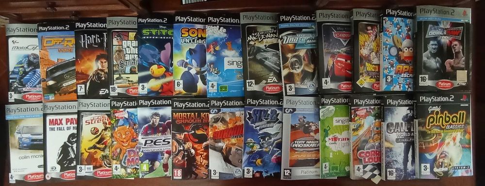 Capas e Manuais Playstation 2 (PS2)