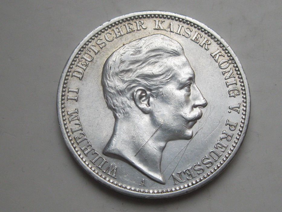 Пруссія, 3 марки 1910 р. Вільгельм II.Срібло.Оригинал.