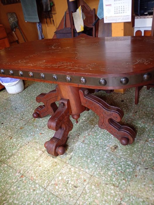 Mesa de cozinha ou sala comprimento 160cm largura 80cm tampo com 9cm d