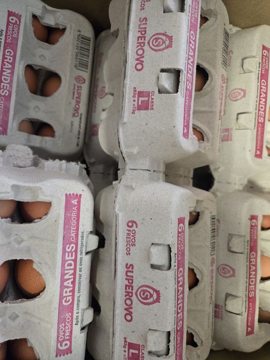 Ovos tamanho L 30 un ou 60 un
