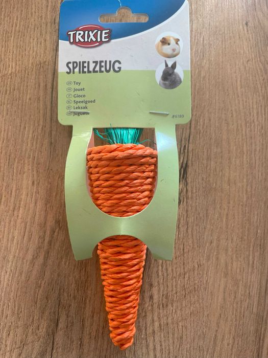 Trixie marchewka zabawka dla gryzoni i królika 20cm - nowa