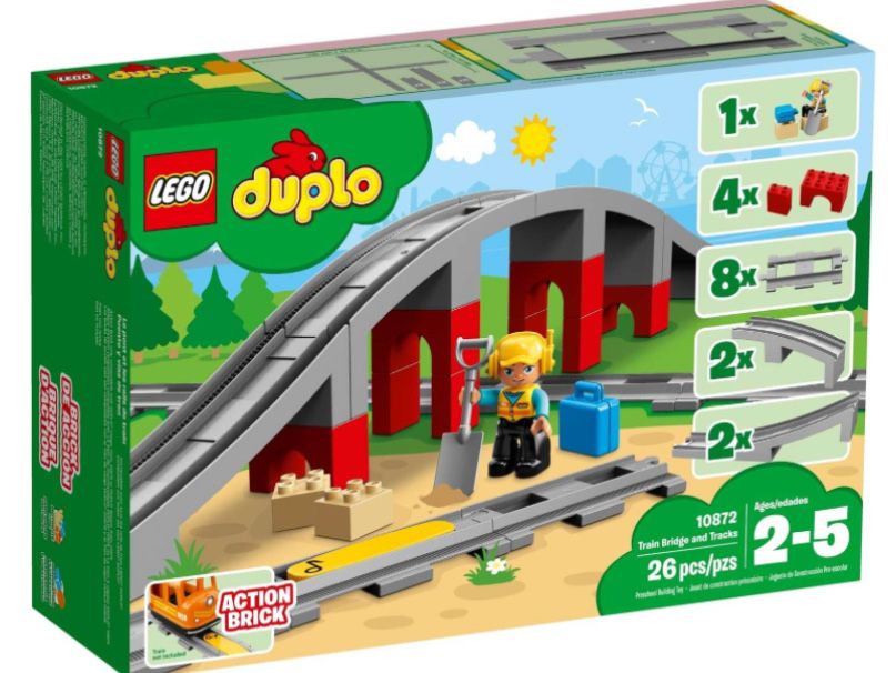 Lego duplo 10872 Tory kolejowe i wiadukt