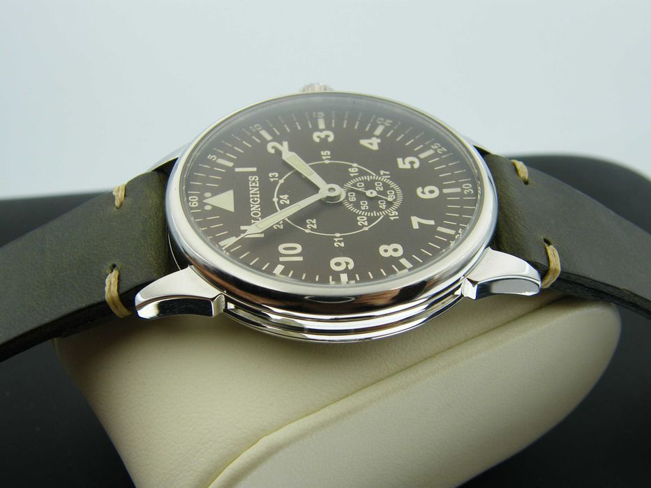 Longines Pilot Militarna Pasówka w Stali