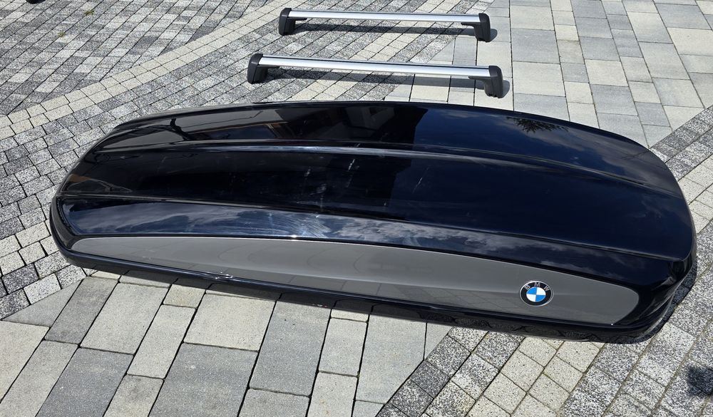 Bagażnik dachowy BOX BMW 420L z poprzeczkami