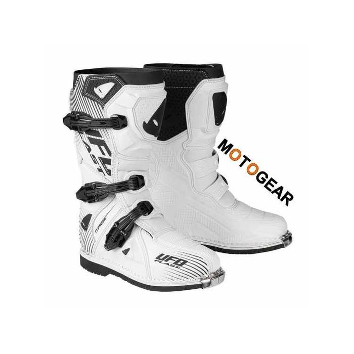 NOWE !!! Buty motocyklowe cross enduro UFO Typhoon Junior Kid biały r. 38
