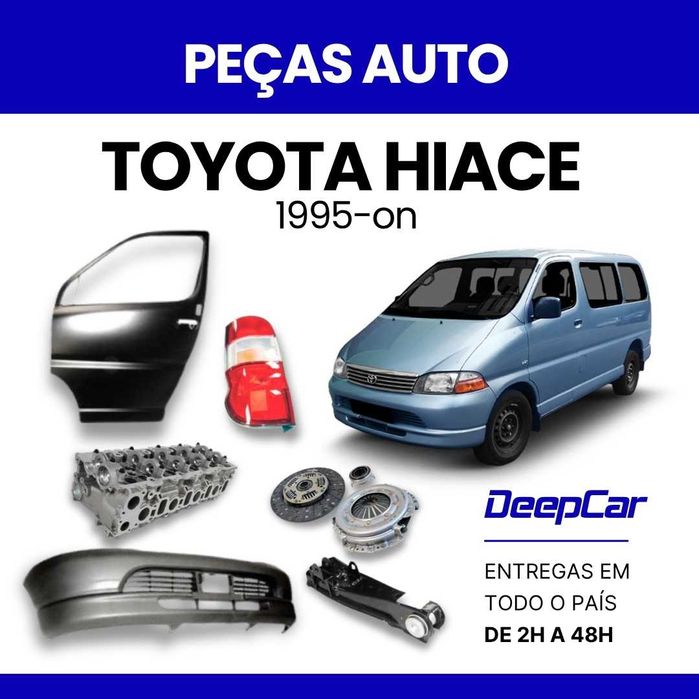 Para-choques Toyota Hiace, faróis, espelhos, amortecedores | Desde €19