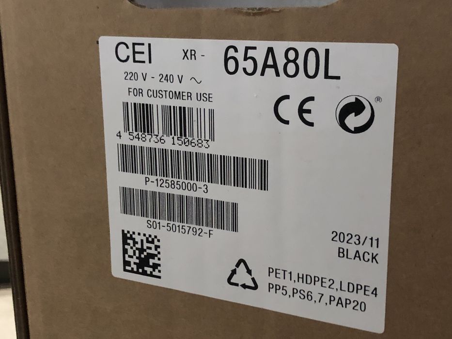 Телевізор Sony OLED XR 55A80L, 65A80L, 77A80L, 83A80L