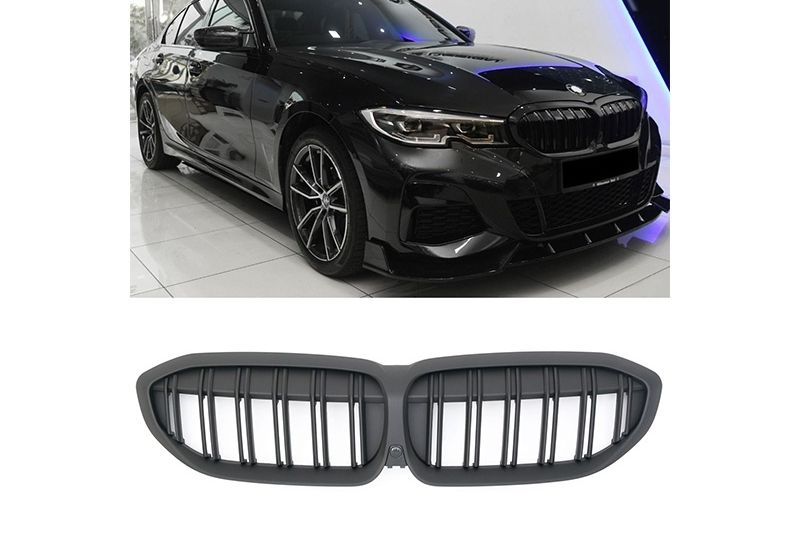 GRELHA DIANTEIRA LOOK M-PERFORMANCE PRETO FOSCO PARA BMW SERIE 3 G20/21 2019--