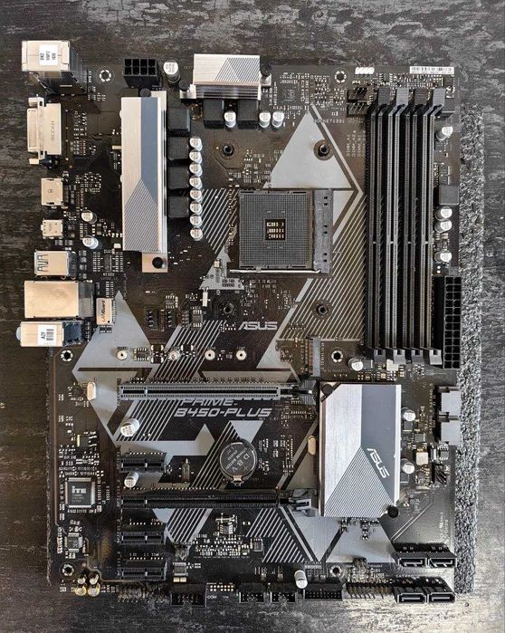Комплект Материнська Плата Asus Prime B450-PLUS + Ryzen 5 3600 + 16 DDR4 + Кулер
