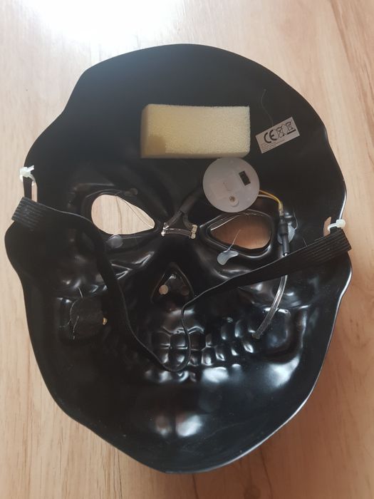ŚWIECĄCA Plastikowa maska na twarz Kosciotrup