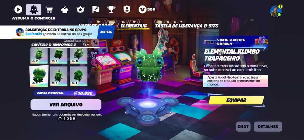 33 elementais no fortnite