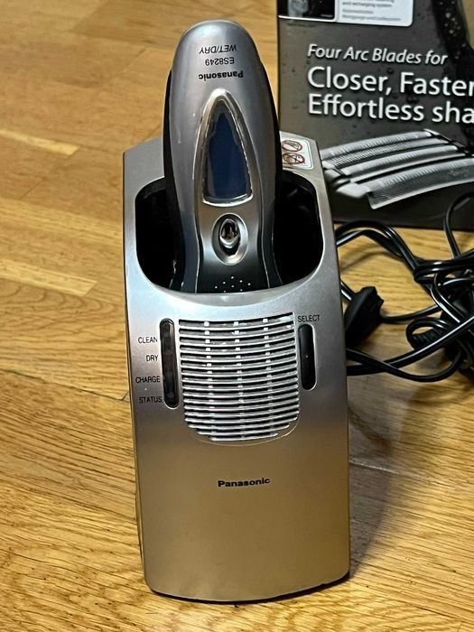 Golarka Panasonic ES 8249 Pro-Curve + Stacja Czyszcząca + Wkłady Zestaw