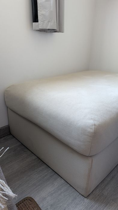 VIMLE Repousa-pés c/arrumação Hallarp - Bege (IKEA)