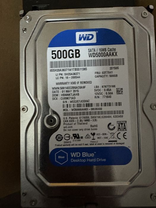 SATA 3.5 500GB disks64585822550785120