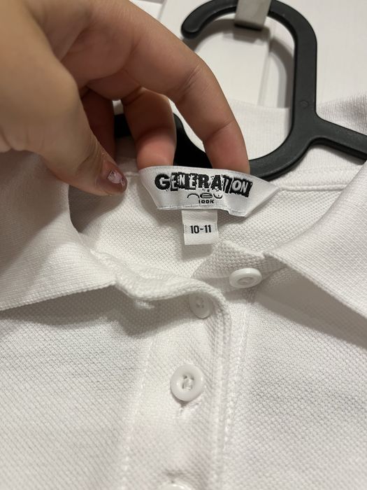 Polo bluzka 10-11 lat 146 cm biała koszulka New Look T-shirt galowa
