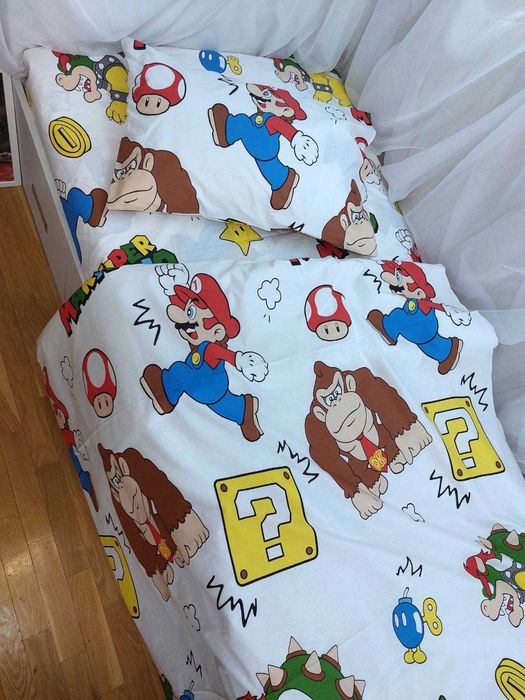 Постільна білизна Super Mario | комплект для дітей та дорослих