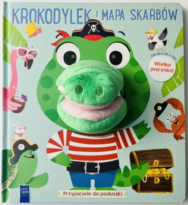 Przyjaciele do poduszki. Krokodylek i mapa skarbów Yoyo Books praca