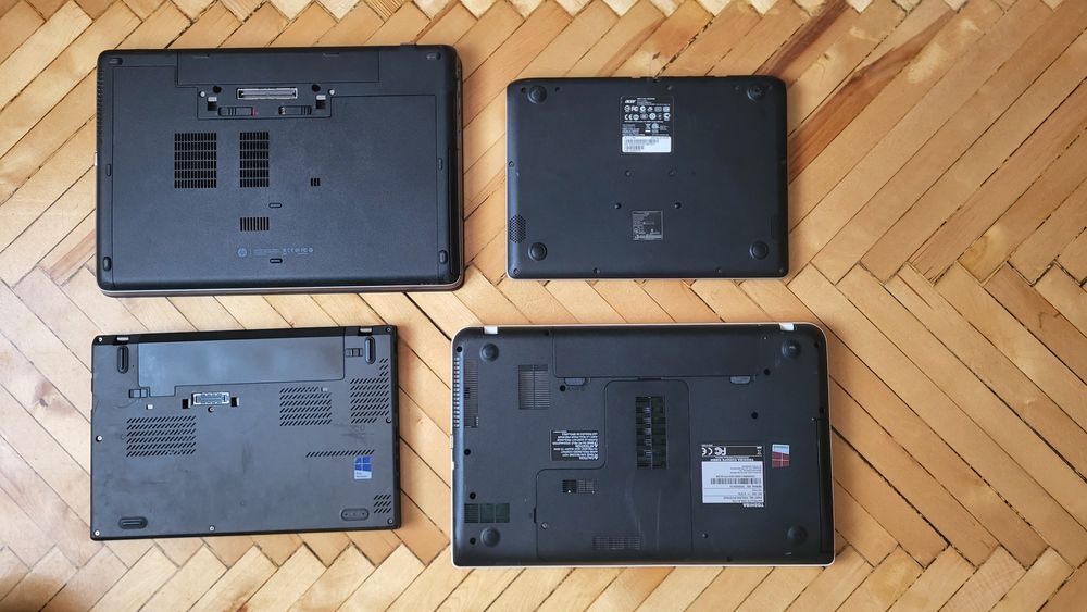 Лот ноутбуків 4 шт: HP ProBook, ThinkPad X260, Acer, Toshiba | Опт