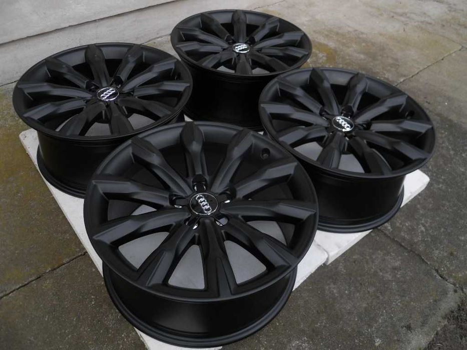 Oryginalne Felgi aluminiowe 18 " AUDI 5x112, 8J, ET26, czarny mat