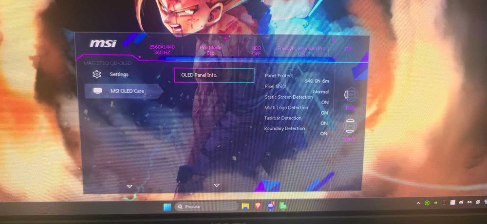 MSI MAG 271QPX QD-OLED 27" 1440p 360Hz – 2 Anos Garantia