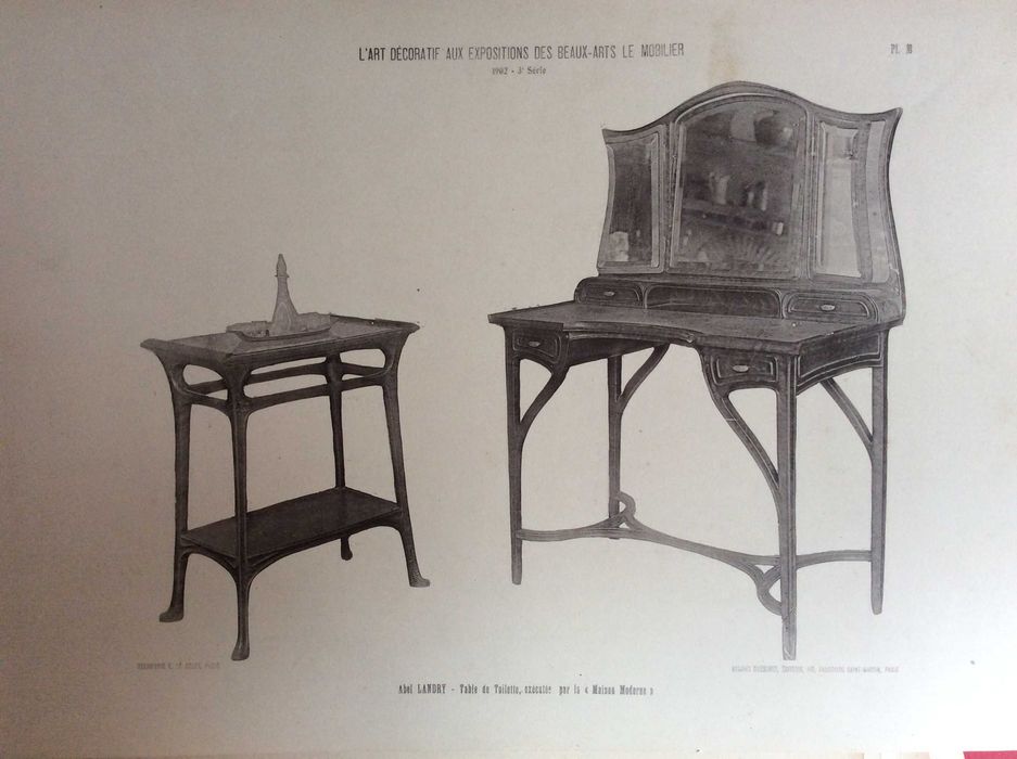 Tema: Mobiliário.  Estampas fotográficas.  Ano 1902.  Public. n.º 4