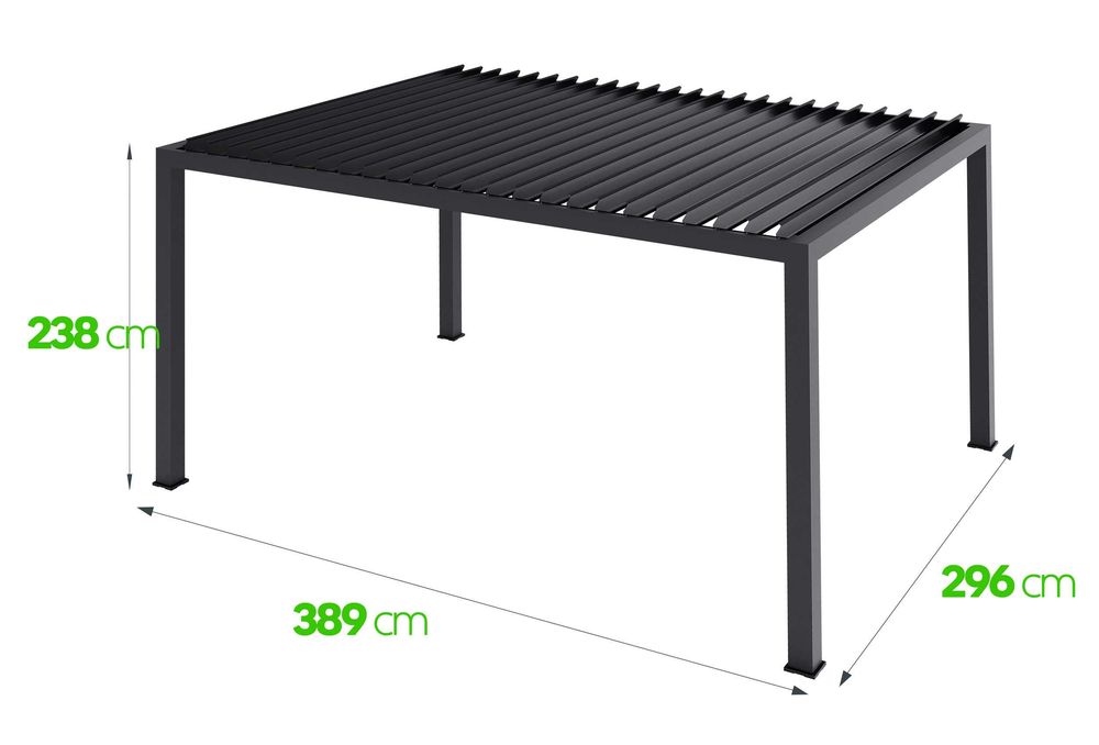 Pergola ogrodowa tarasowa 3×4 m
