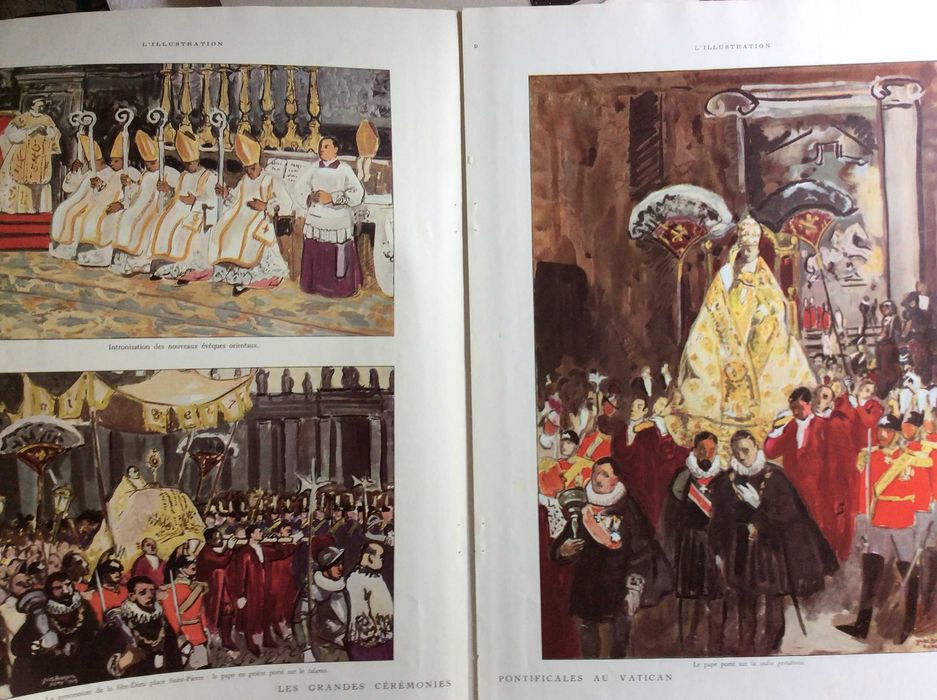 Traditions romaines et cérémonies Pontificales. Par Charles-Roux, 1935