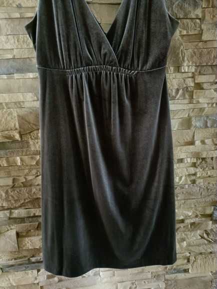 st. idealny sukienka welurowa rozmiar S/M