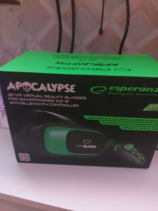 Gogle vr glases z pilotem na włożenie telefonu