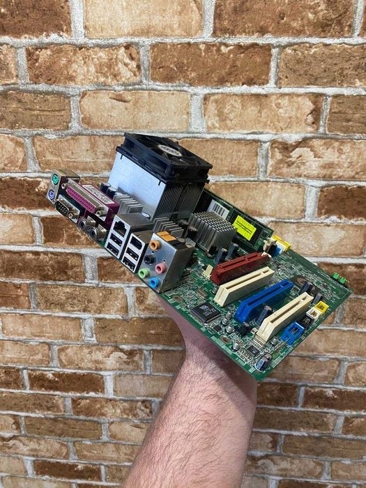 Материнська плата MSI MS7027 процесором+оперативка+охолодження 462соке