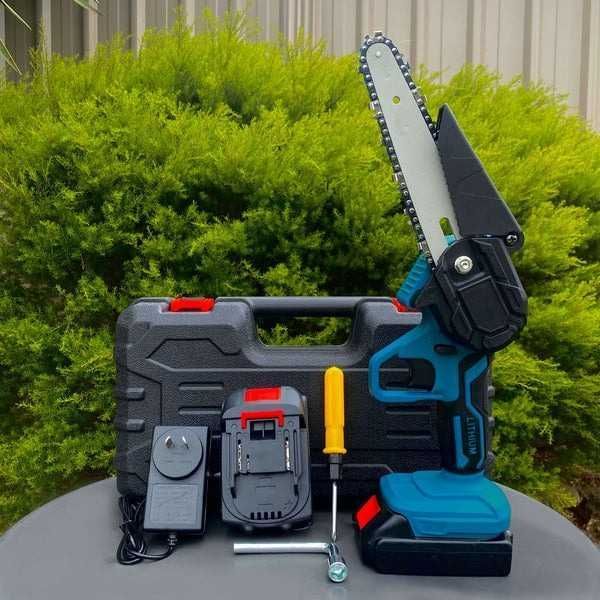 Мини-пила цепная макита аккумуляторная для обрезки деревьев. Пилка.
