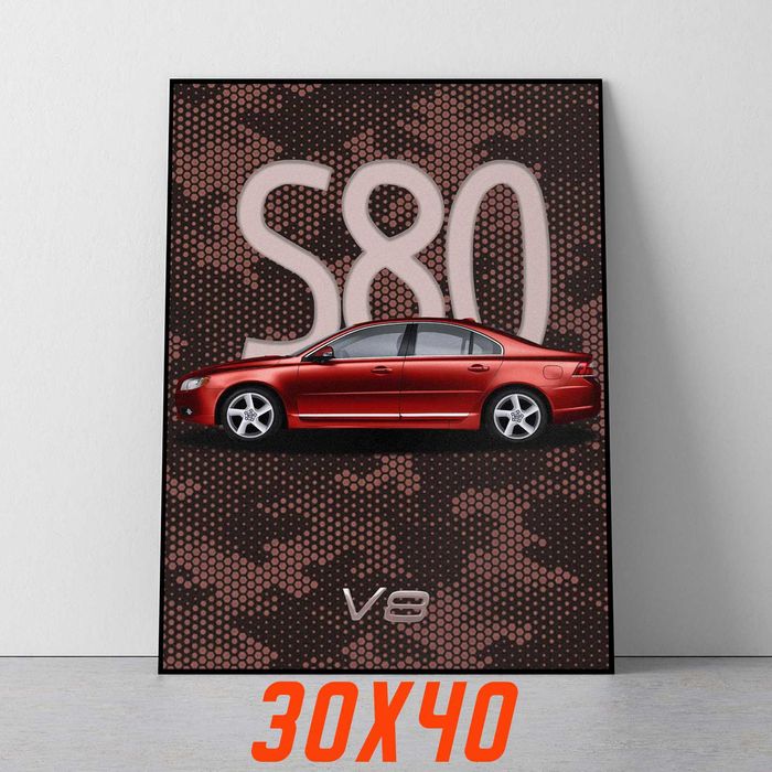 Plakat Volvo S80 V8 30x40cm