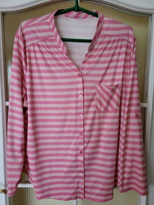 Bluzeczka w różowe paseczki, rozmiar - XL/XXL