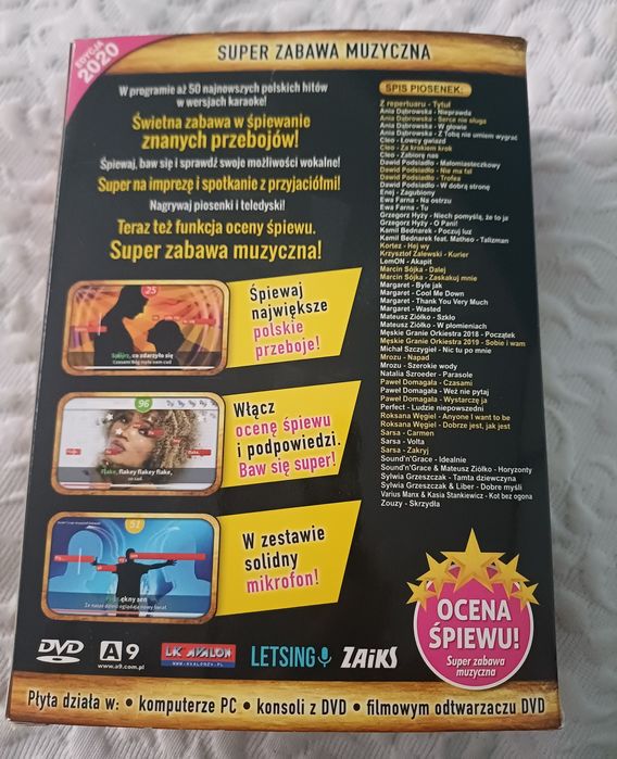 Mikrofon karaoke polskie przeboje