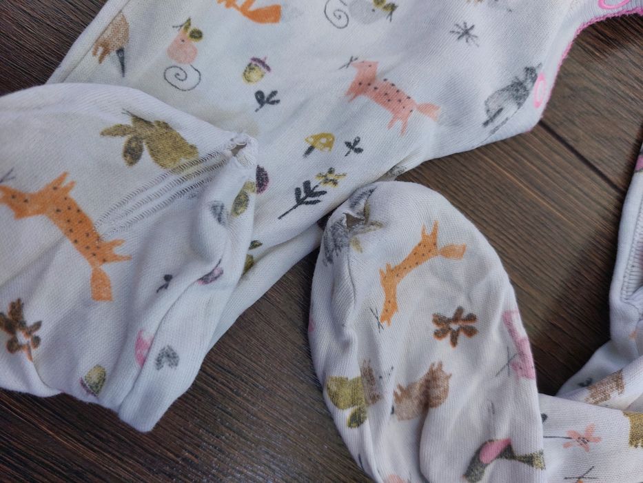 Paka ubrań pajacyk śpiochy piżama piżamka 62 68