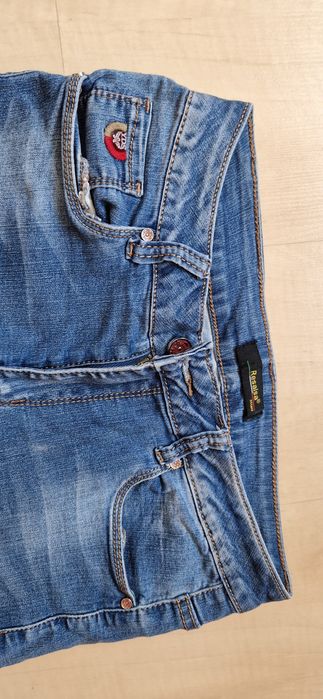 Spodnie jeans elastyczne XS S