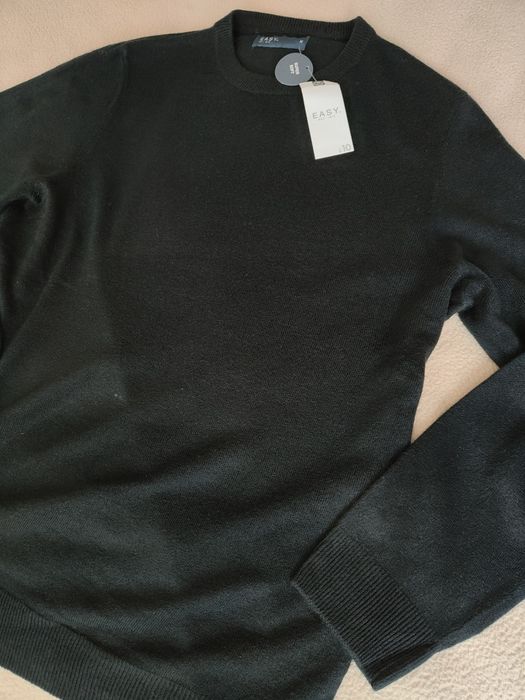 Easy czarny klasyczny sweter r.M super soft