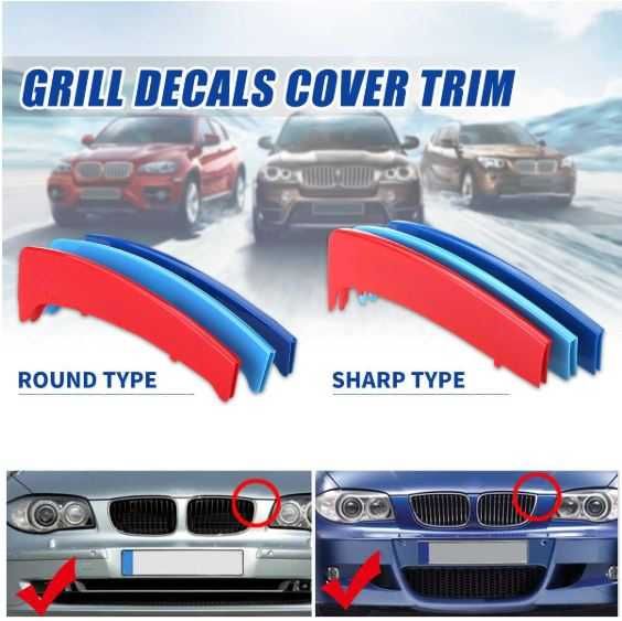 Listas ///M de encaixe para grelhas BMW vários modelos
