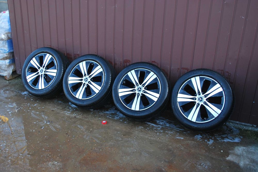 Koła 225 50 + 245 45 R17 5x112 Alufelgi + opony lato Mercedes 8J TPMS