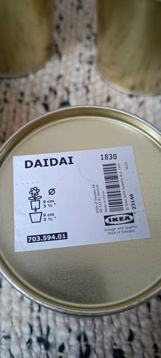 osłonki IKEA złote DAIDAI
