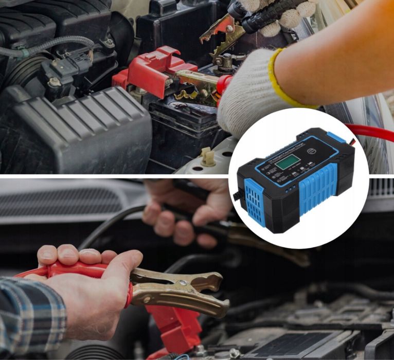 Prostownik do Akumulatorów Samochodowy Automatyczny z Funkcją Naprawy