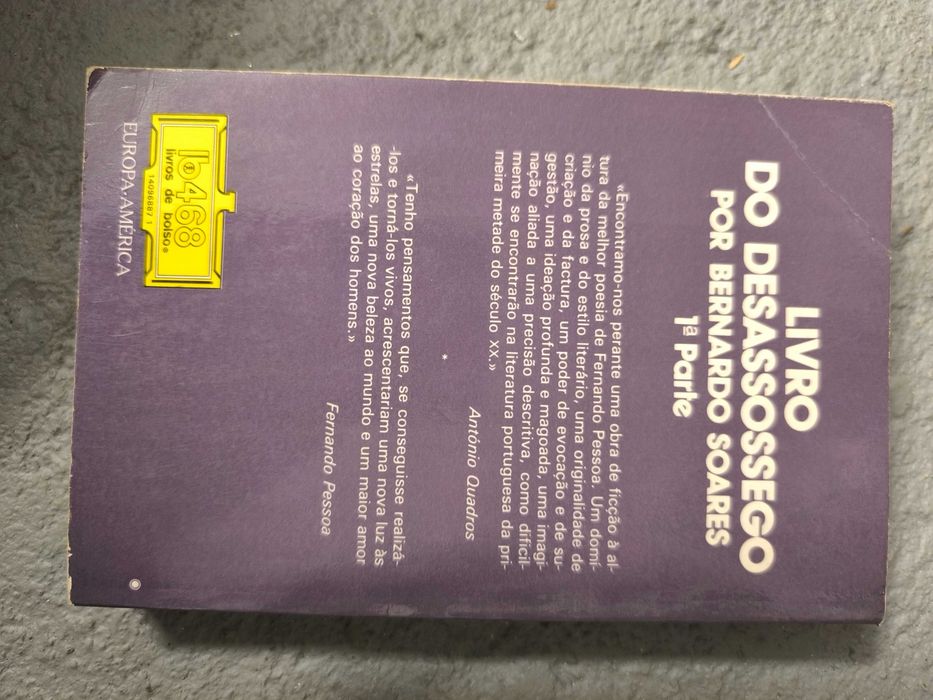 “Livro do Desassossego” – Fernando Pessoa (Bernardo Soares)