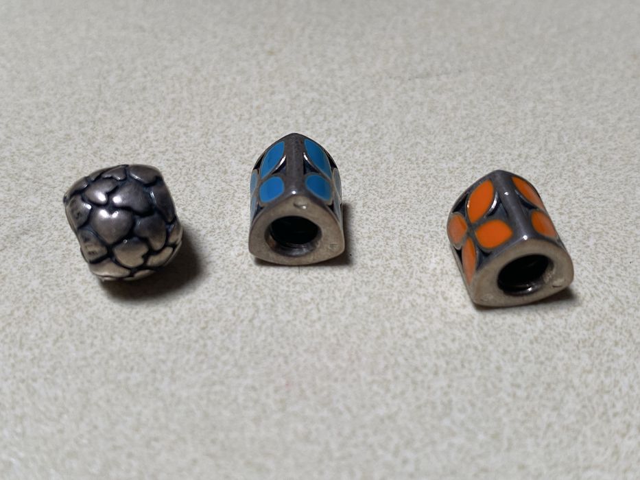 Contas Pandora, Prata e Esmalte