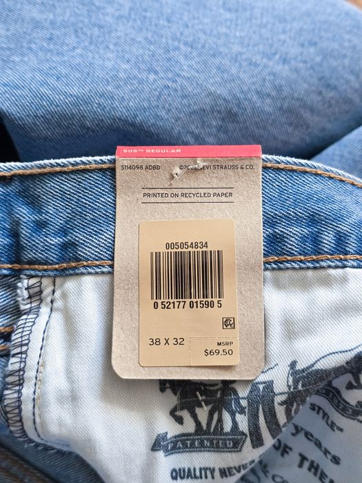 W38 L32 Levis 505 Regular оригінальні джинси джинсы левайс вранглер