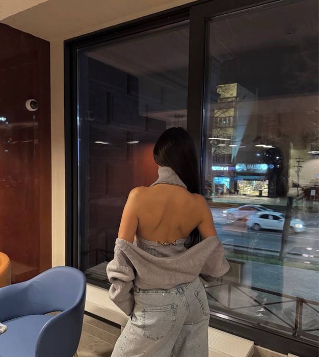 Топ з болеро із золотою застібкою жіночий. Кардиган жіночий. Светр