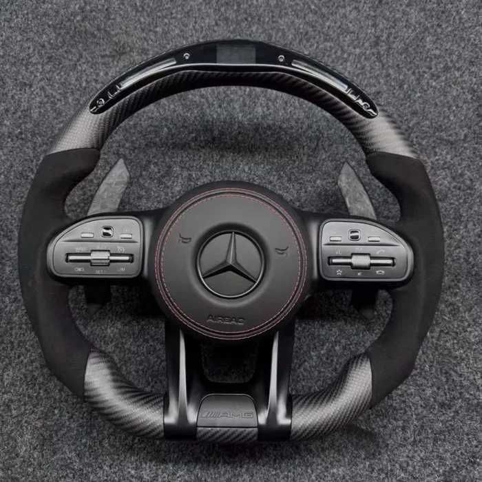 Volante Mercedes Classe C W205 carbono LED