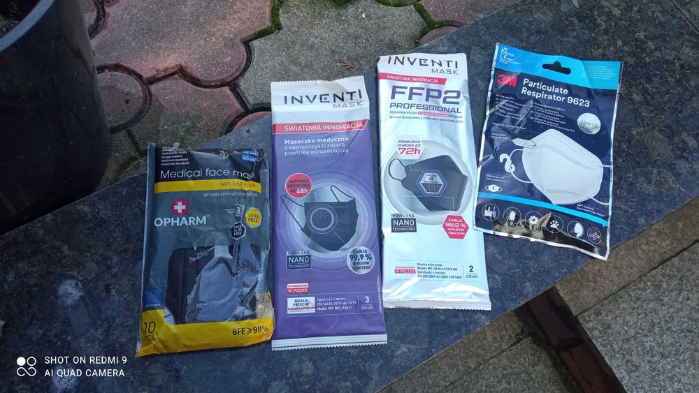 maseczki do twarzy ochronne  nowe