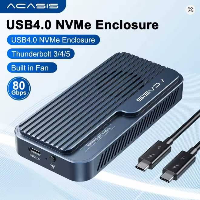 Внешний корпус SSD накопителя Acasis TB501 PRO 80 Гбит/с USB4 M.2 NVMe