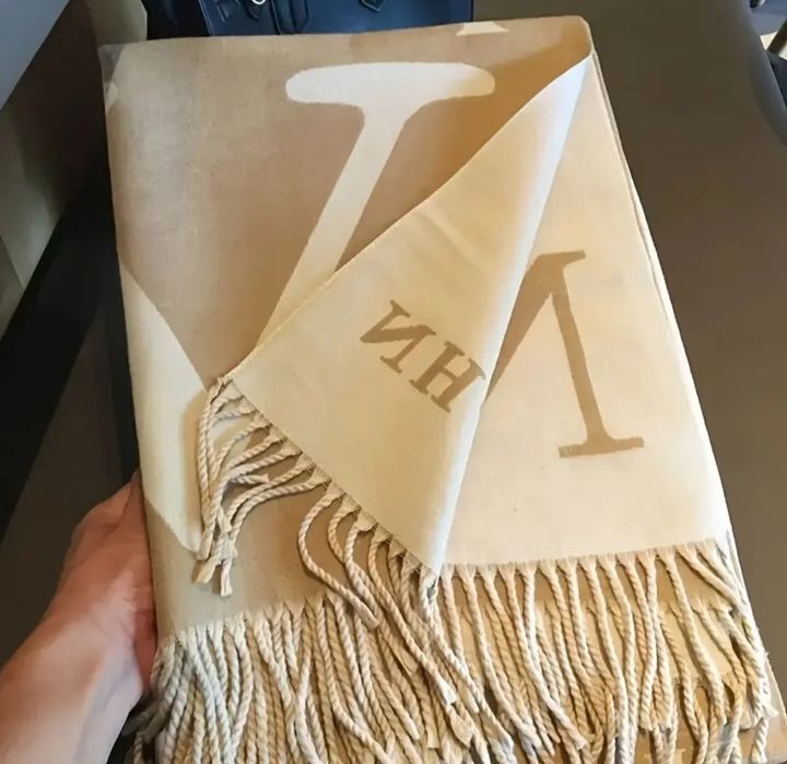 Elegancki dwustronny gruby szalik damski ciepły z frędzlami Nowy